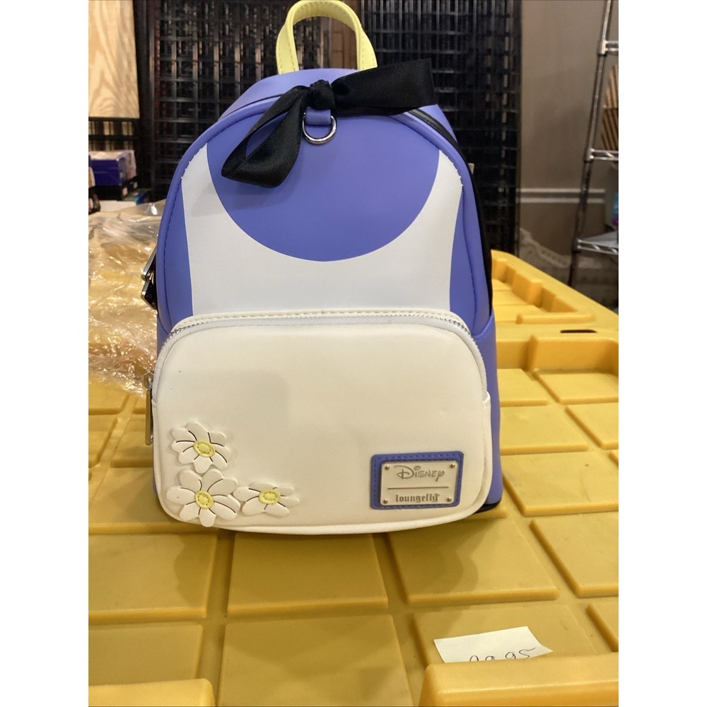 Loungefly‎ Alice In Wonderland Dress & Dinah Mini Backpack & Wristlet